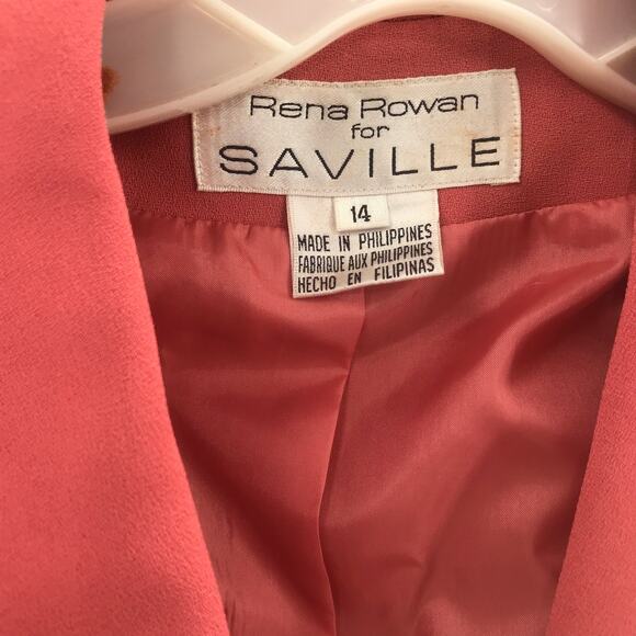 Rena Rowan For Saville Women's 2 Pieces Suit Blazer Jacket & Skirt Size 14 NWT - Picture 3 of 8